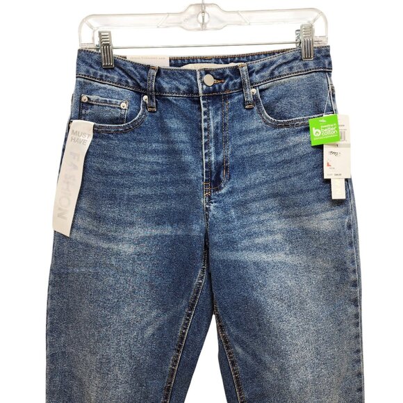 Tinseltown Womens Hi-Rise Straight Leg Denim Jeans 1/25 Medium Wash - Picture 4 of 10